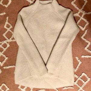 White Madewell Mock-Neck Sweater